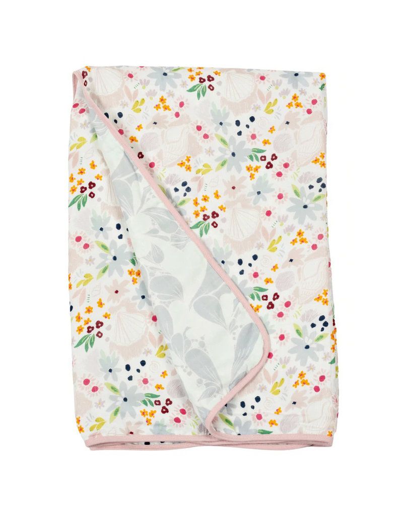 Loulou Lollipop Plush Bamboo Quilt - Shell Floral