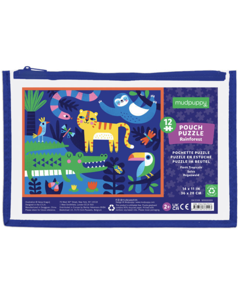 Mudpuppy 12 Piece Puzzle - Rainforest