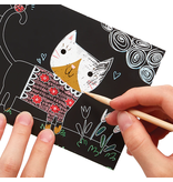 Ooly Mini Scratch & Scribble Art Kit: Cutie Cats