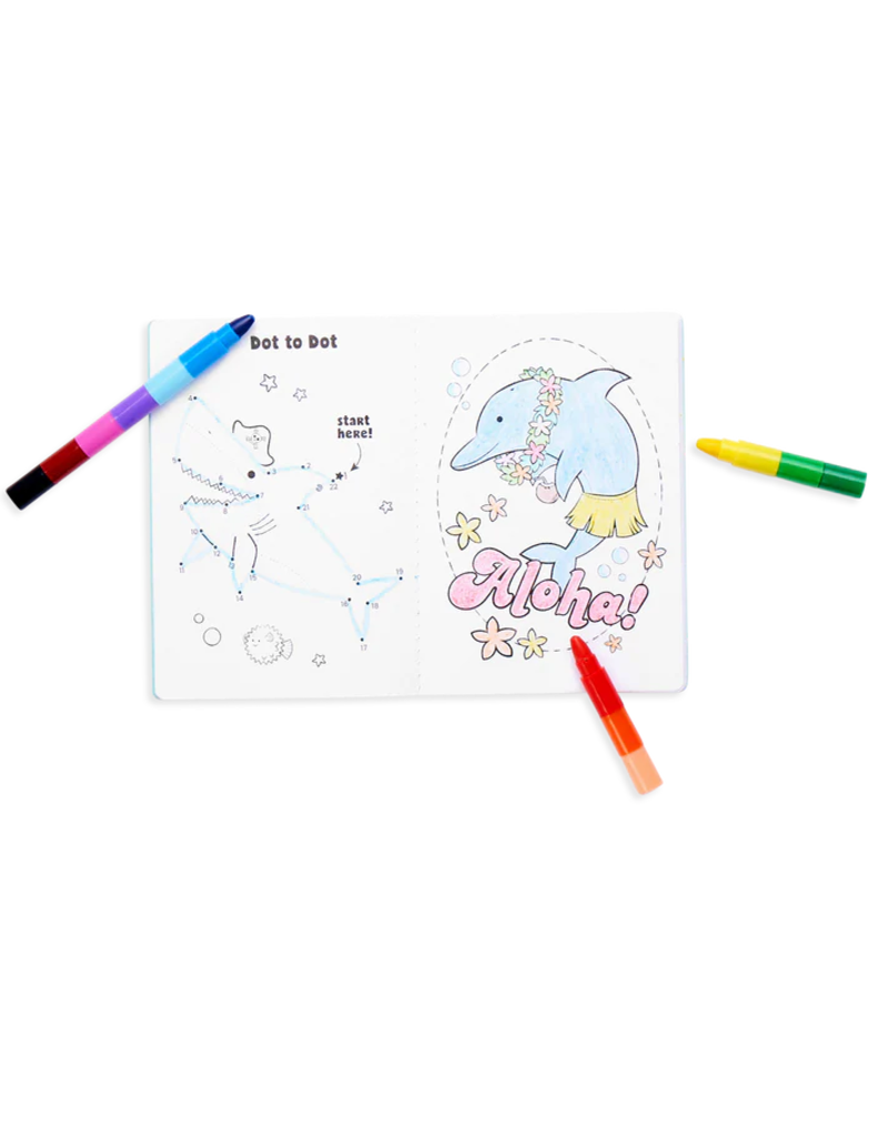 Ooly Mini Traveler Colouring & Activity Kit - Outrageous Ocean
