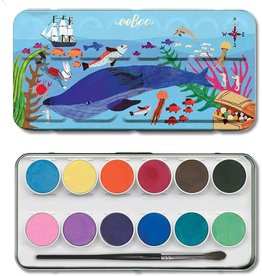 Eeboo In The Sea 12 Watercolours