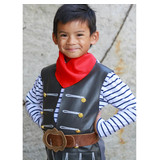 Great Pretenders Skully Pirate Vest, Belt & Scarf, Size 5-6