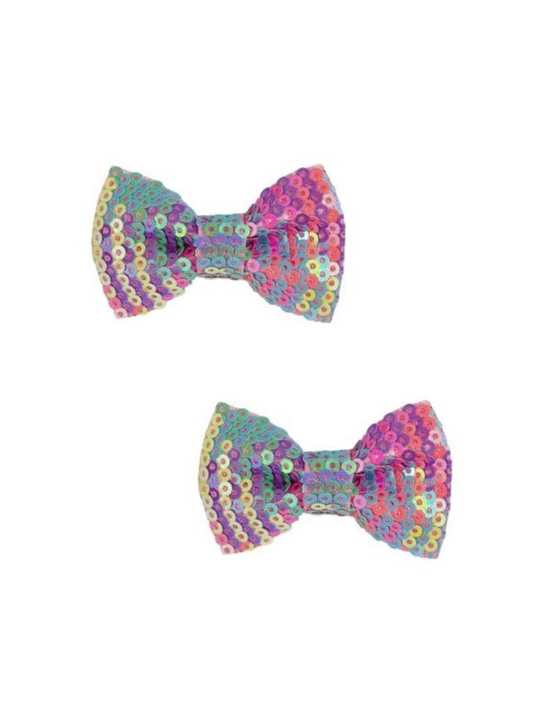 Great Pretenders Rainbow Sequins Bows, 2pcs