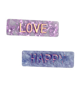 Great Pretenders Happy Love Hair Clips, 2pcs