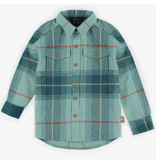 Souris Mini Aqua Flannel Plaid Shirt