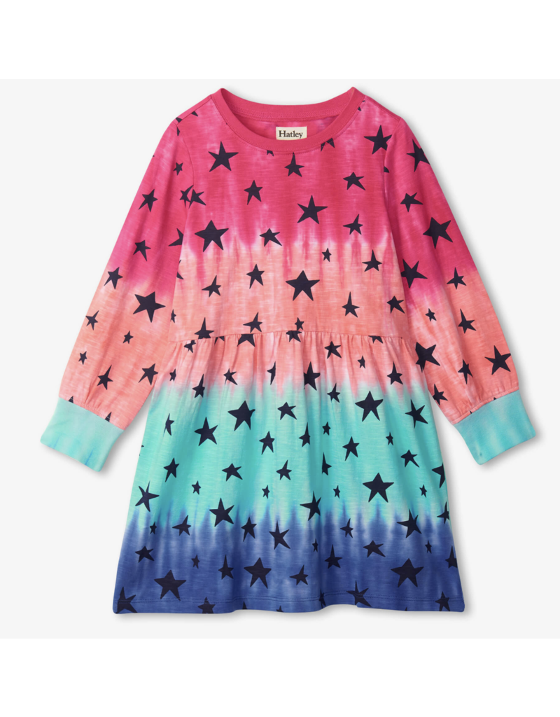 Hatley Rainbow Tie Dye Galaxy Dress