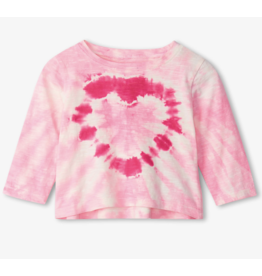 Hatley Tie Dye Heart Baby Tee: 6-9m