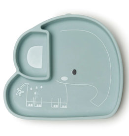 Loulou Lollipop Born to be Wild Silicone Snack Plate - Elephant