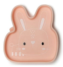 Loulou Lollipop Born to be Wild Silicone Snack Plate - Bunny