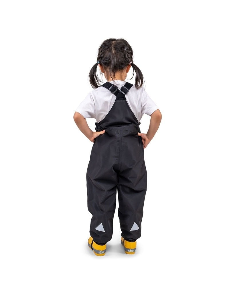 Jan and Jul Black Cozy Dry Rain Bib Pants