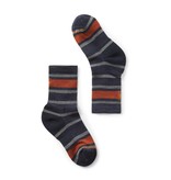 Smartwool Navy Kids' Hike Light Cushion Striped Crew Socks