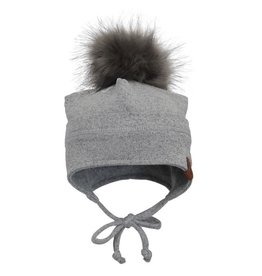 Grey Pompom (removeable) Hat