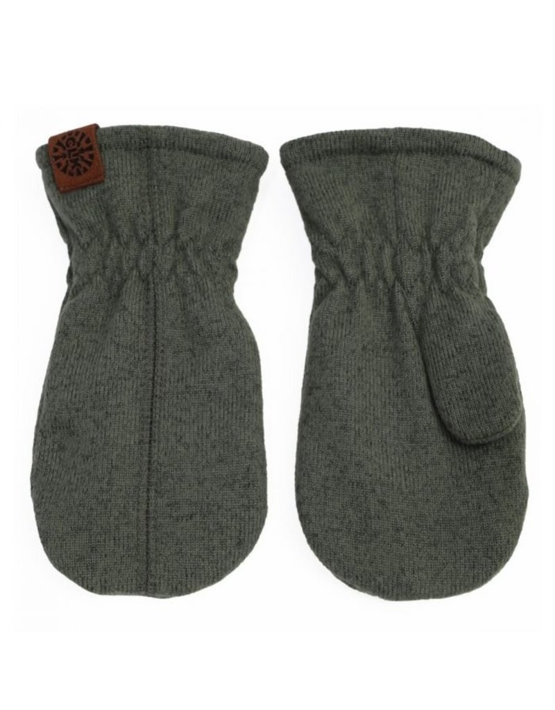 Olive Cotton Mitts