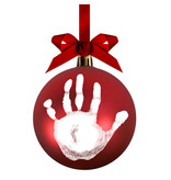 Babyprints Red Ball Ornament