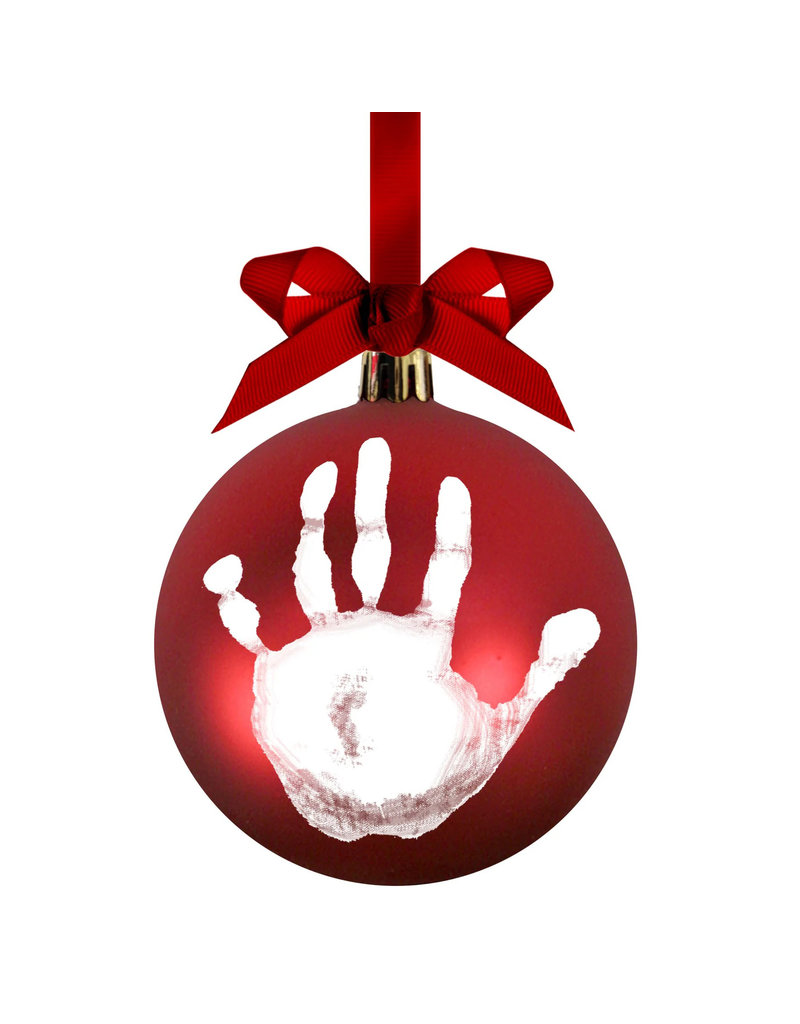 Babyprints Red Ball Ornament