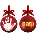Babyprints Red Ball Ornament