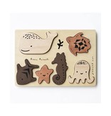 Wee Gallery Wooden Toy Puzzle - Ocean Animals