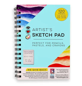 Bright Stripes Artists Sketch Pad