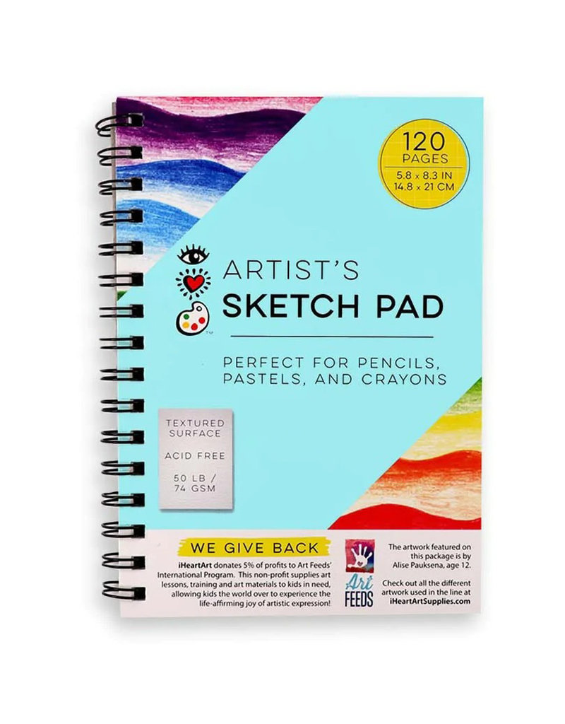 Bright Stripes Artists Sketch Pad