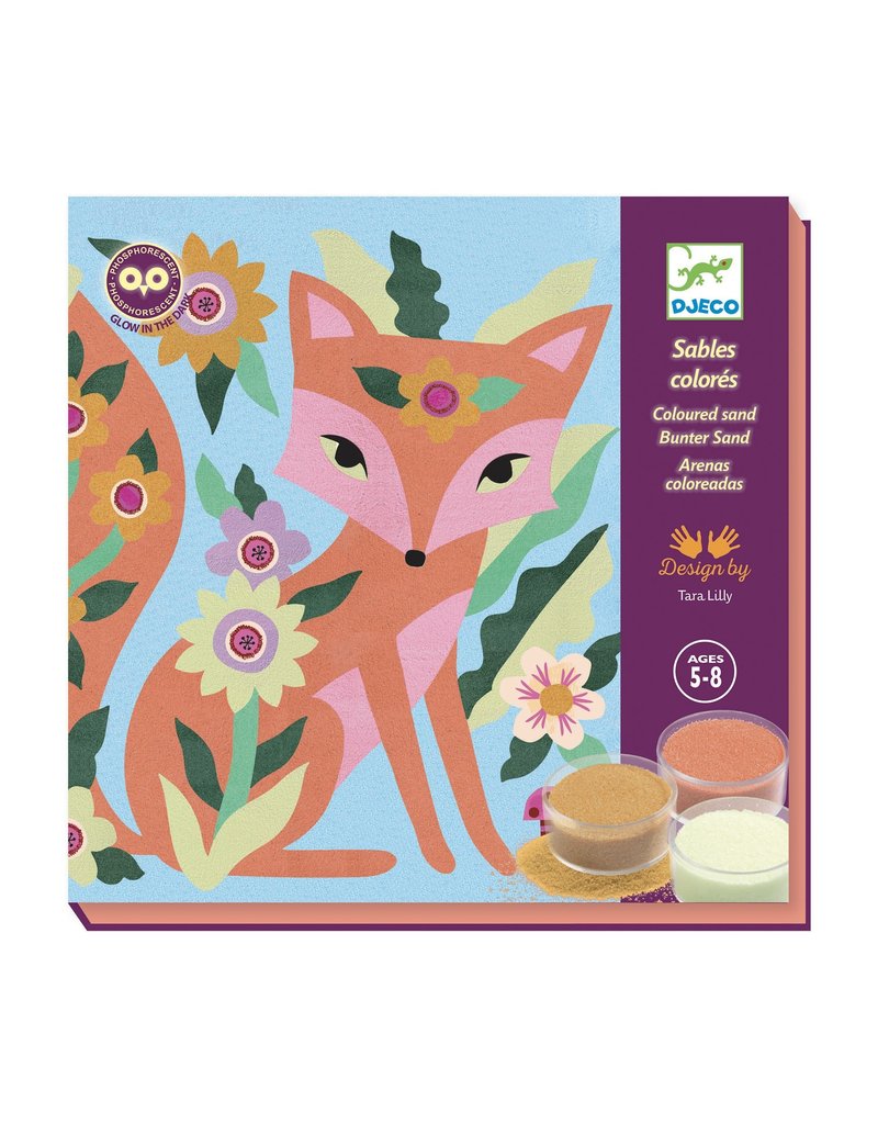 Djeco Garden Lights Sand Colouring Set
