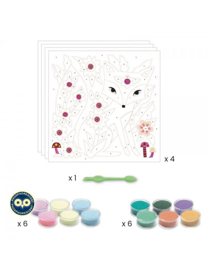 Djeco Garden Lights Sand Colouring Set