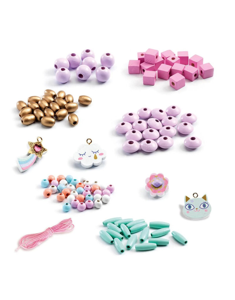 Djeco Wooden Beads - Rainbow
