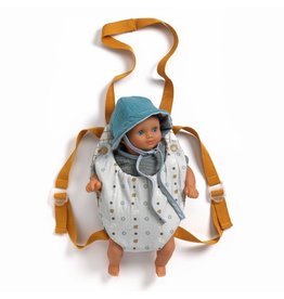 Djeco Pomea Baby Carrier Blue-Grey