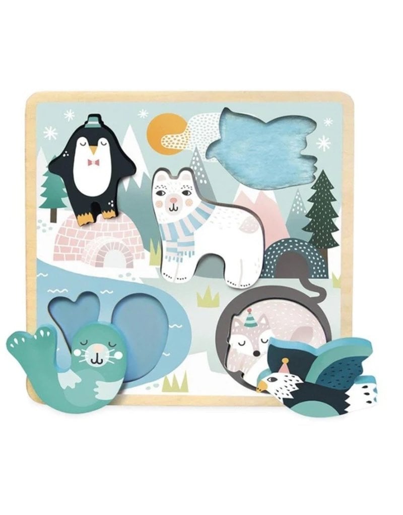 Touch and Feel Wood Puzzle, Ice 