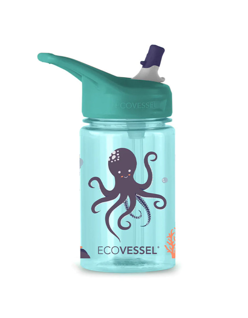 The Splash Kids Straw Water Bottle, Underwater 12oz