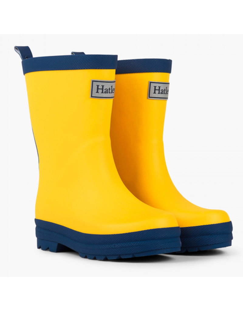 Hatley Yellow & Navy Rain Boots