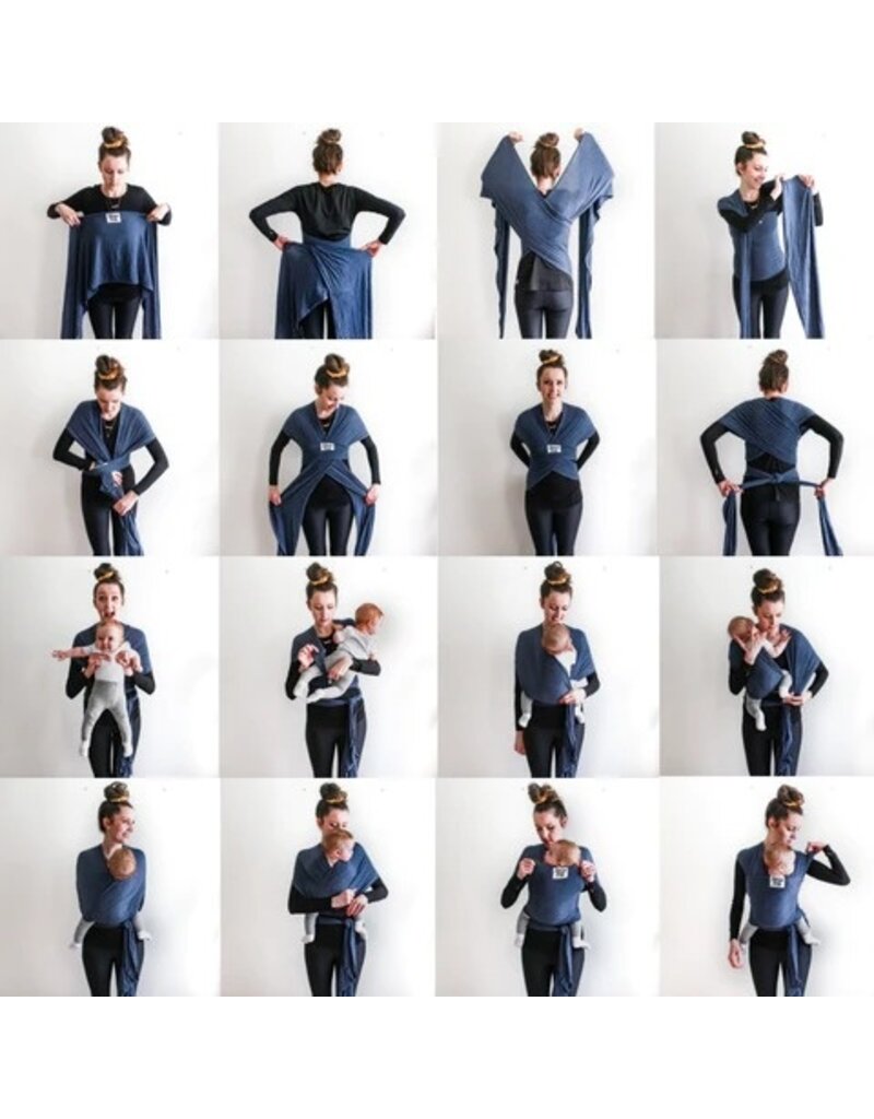 Beluga Baby Beluga Baby Bamboo Wrap - The Shannon (Grey Stripe)