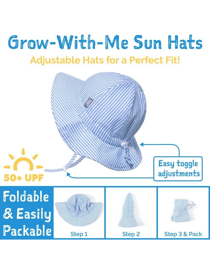 Jan and Jul Purple Daisy Gro-With-Me Cotton Floppy Hat