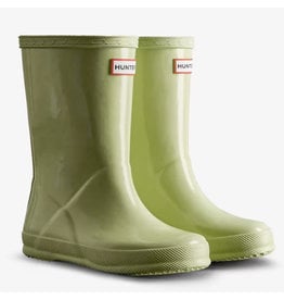 Hunter Boots Muffled Green Kids First Gloss Boots