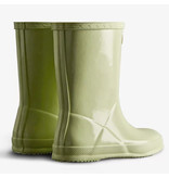 Hunter Boots Muffled Green Kids First Gloss Boots