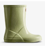 Hunter Boots Muffled Green Kids First Gloss Boots