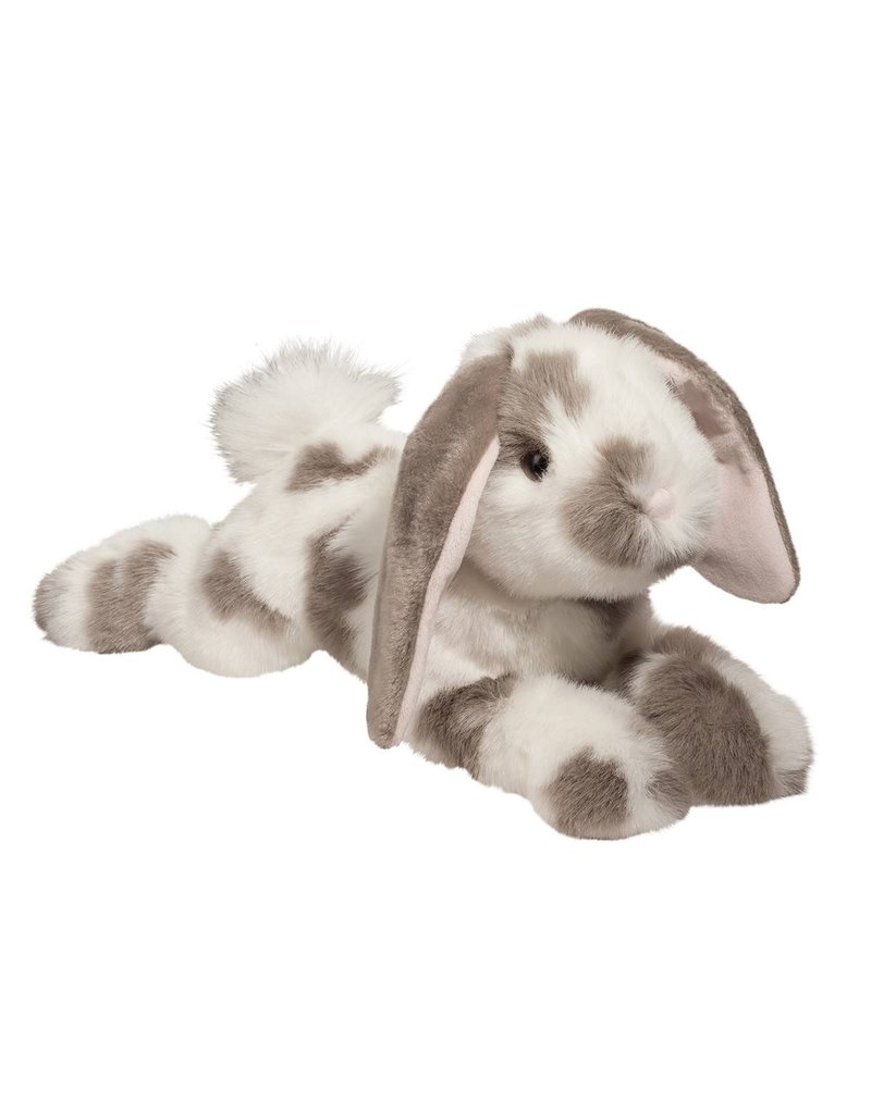 Douglas Toys DLUX Gray Spotted Bunny