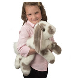 Douglas Toys Ramsey DLUX Grey Spotted Bunny