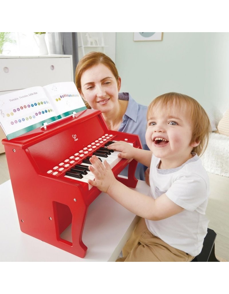 Hape Toys Learn With Lights Piano - Red