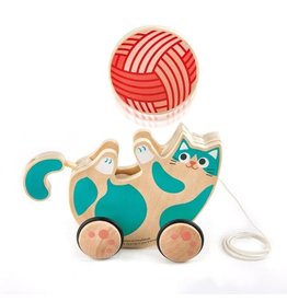 Hape Toys Roll & Rattle Kitten Pull 12m+