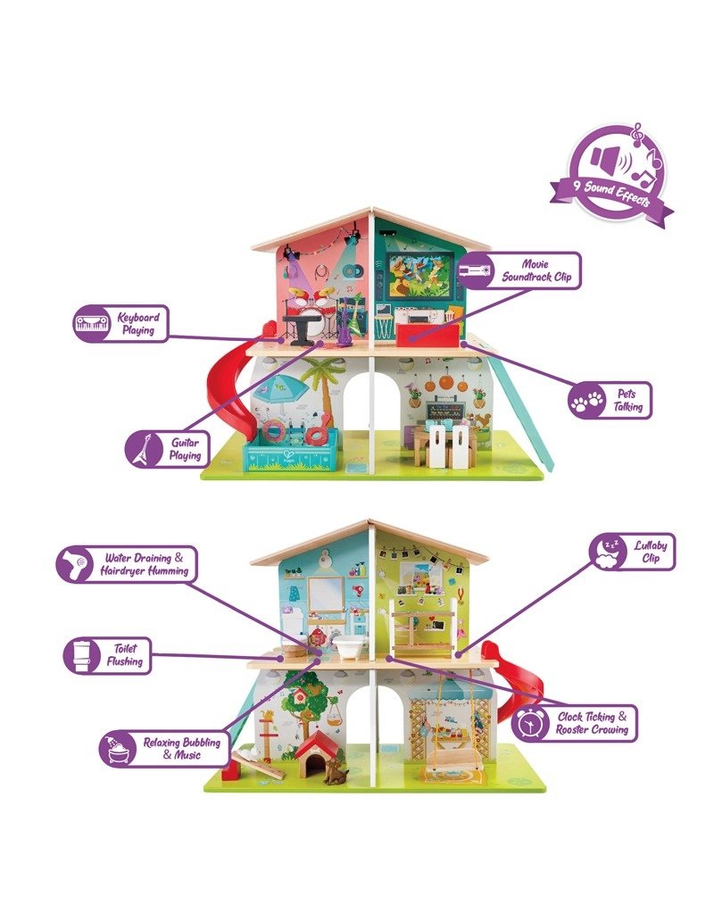Hape Toys Musical Dollhouse