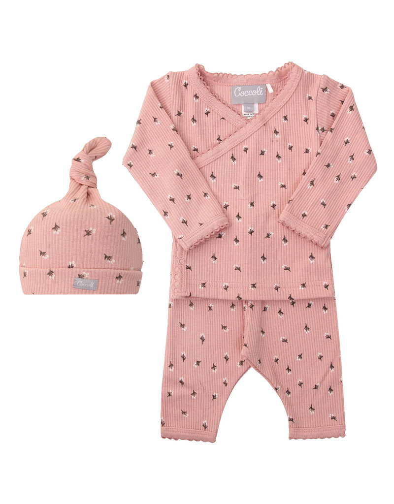 Pink Rib Floral Take Me Home Set