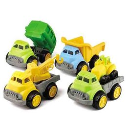 Playwell 4pk Construction Trucks