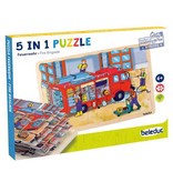 Playwell Fire Brigade Wooden Layer-Puzzle  4y+