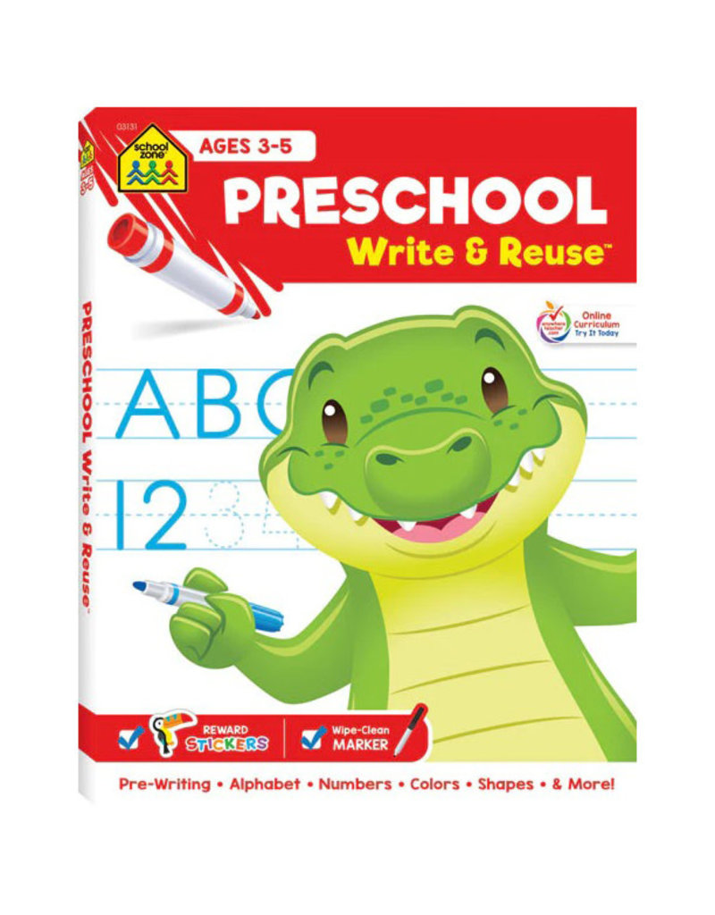 Playwell Pre-School Write & Re-Use 3y+
