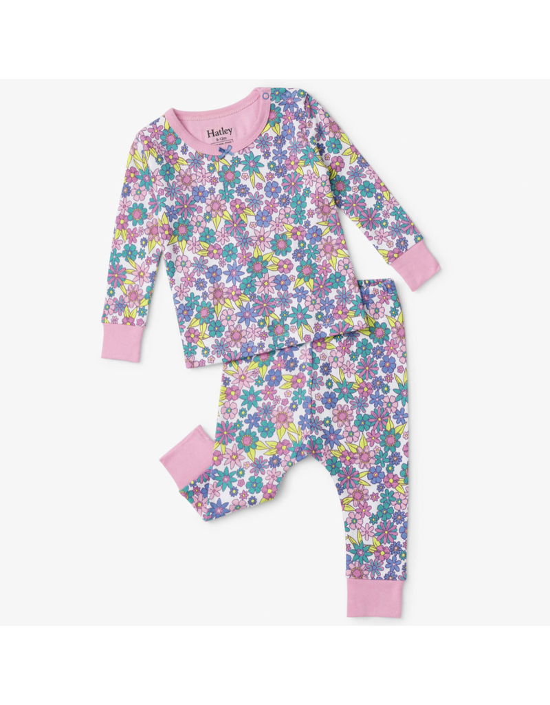 Hatley Retro Floral Baby PJs