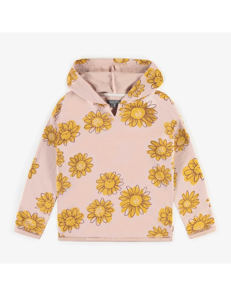 Souris Mini Pink Flower Pullover Hoodie