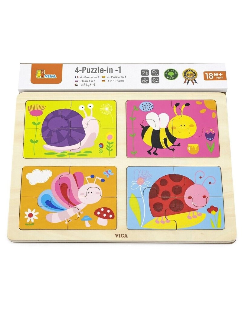 Insects 4-in-1 Puzzle Tray