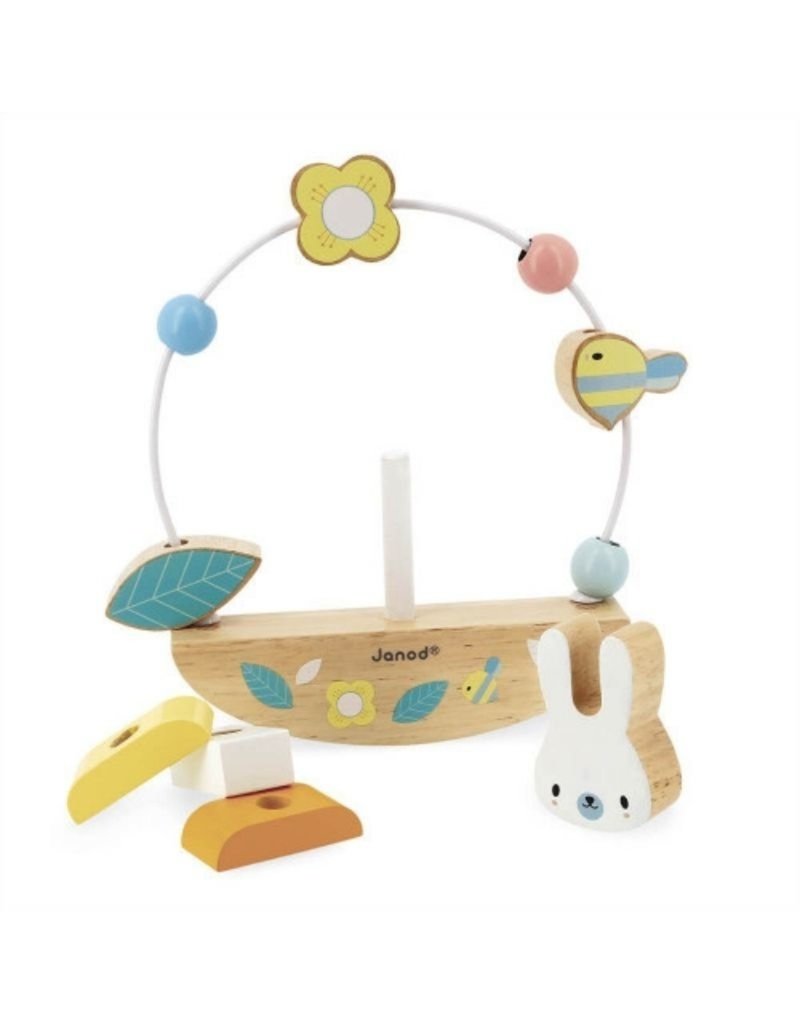 Janod Pure Bead Maze & Rocking Rabbit