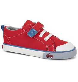 See Kai Run Stevie II Sneakers Red/Blue, Size: 5