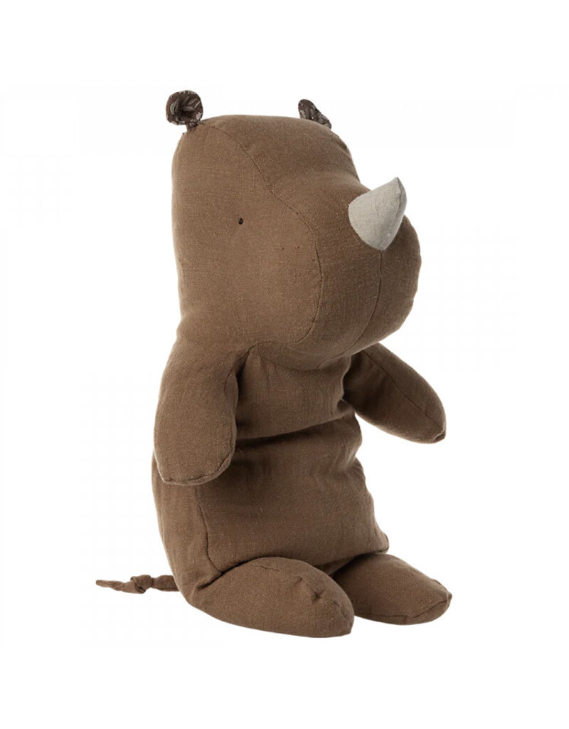 Maileg Safari Friends Rhino, Medium, Chocolate
